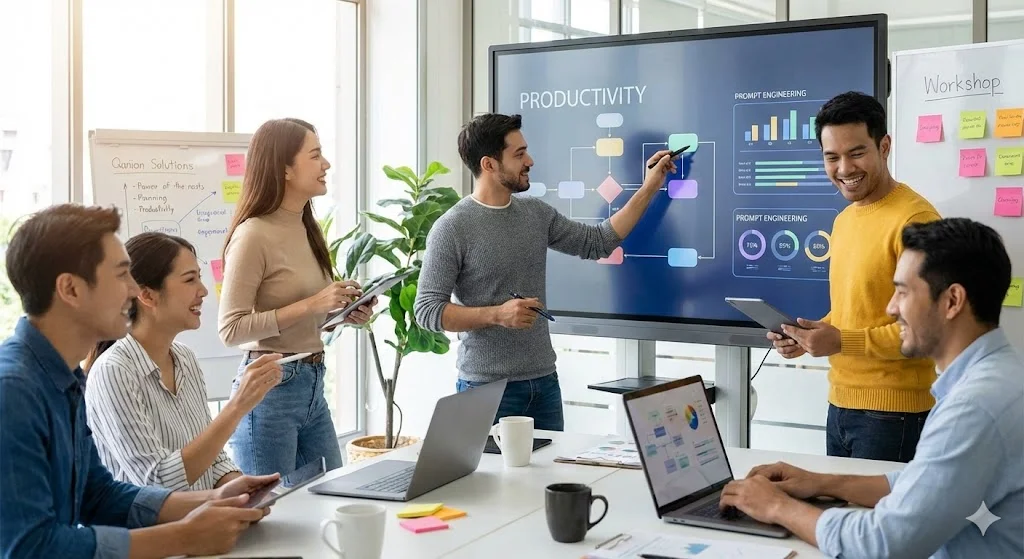 AI workshop munkavállalóknak – hatékonyság és prompting készségek fejlesztése